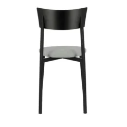 Carrier Anémone ® Chaise française avec assise en tissu rembourrée et dossier métal><noscript><img width=