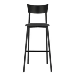 Carrier Anémone ® Tabouret de bar français avec assise en tissu rembourrée et dossier métal> Tabouret De Bar (assise +/- 80 Cm)