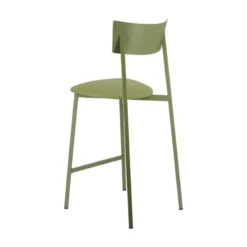 Carrier Anémone ® Tabouret snack français avec assise en tissu rembourrée et dossier métal><noscript><img width=