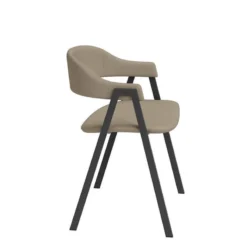 Perfecta Arca Fauteuil de table avec accoudoirs en simili> Chaise De Cuisine|Chaise De Salle à Manger