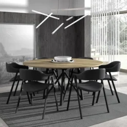 Perfecta Arca Fauteuil de table avec accoudoirs en simili><noscript><img width=