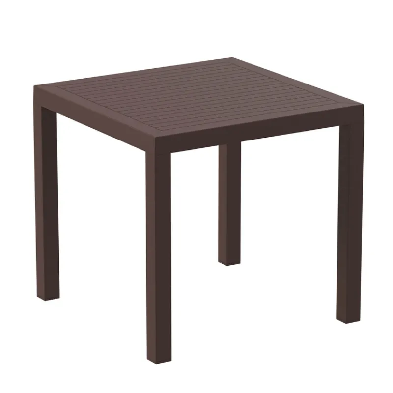 Ares Table de terrasse carrée en résine> Table De Jardin