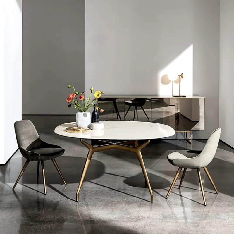 Sovet Italia Arkos Sovet® Table de designer italienne carrée bords arrondis en céramique> Table De Salle à Manger