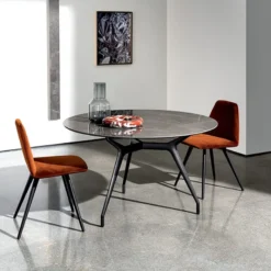 Sovet Italia Arkos Sovet® Table design italienne ronde en céramique> Table De Salle à Manger
