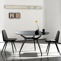 Sovet Italia Arkos Sovet® Table design ronde en verre fabrication Italienne> Table De Salle à Manger