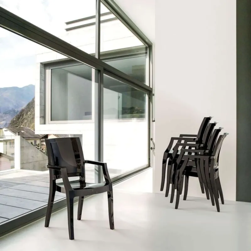 Arthur Fauteuil moderne en polycarbonate> Chaise De Cuisine|Chaise De Salle à Manger