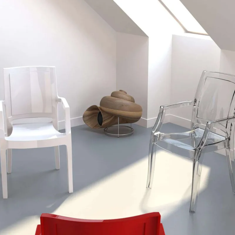 Arthur Fauteuil moderne en polycarbonate> Chaise De Cuisine|Chaise De Salle à Manger
