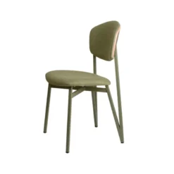 Carrier Artémis ® Chaise design française assise et dossier en tissu avec dos bois et pieds en métal> Chaise De Salle à Manger|Chaise Salon