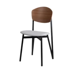 Carrier Artémis ® Chaise design française assise en synthétique, dossier bois et pieds en métal><noscript><img width=