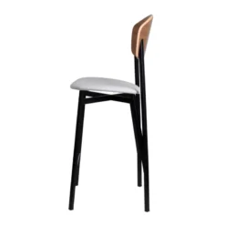 Carrier Artémis ® Tabouret snack design français assise en simili dossier bois et pieds en métal><noscript><img width=