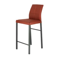 Europea Atlanta Tabouret snack italien en synthétique avec pieds en métal><noscript><img width=