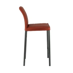 Europea Atlanta Tabouret snack italien en synthétique avec pieds en métal><noscript><img width=