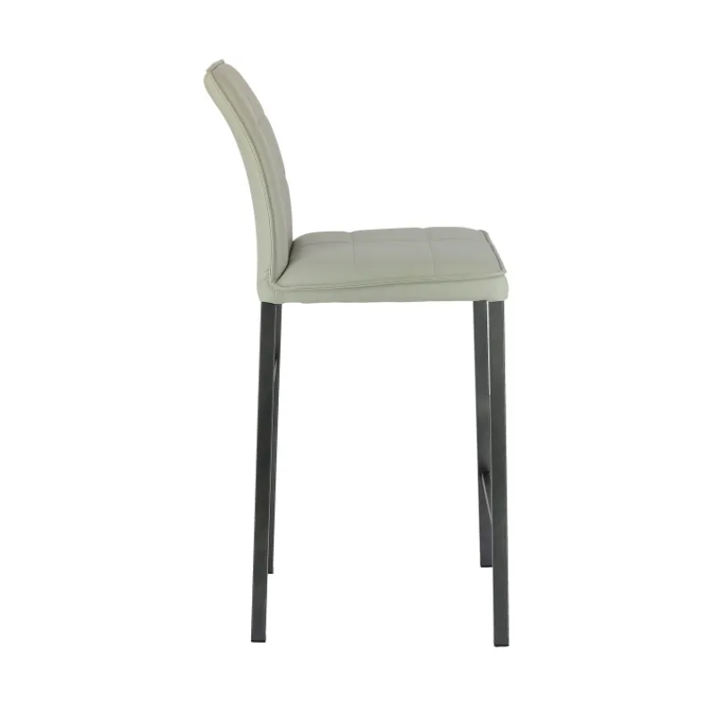 Europea Atlanta Tabouret snack italien en synthétique avec pieds en métal> Tabouret Snack (assise +/- 65 Cm)|Tabouret De Bar (assise +/- 80 Cm)