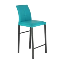 Europea Atlanta Tabouret snack italien en synthétique avec pieds en métal><noscript><img width=