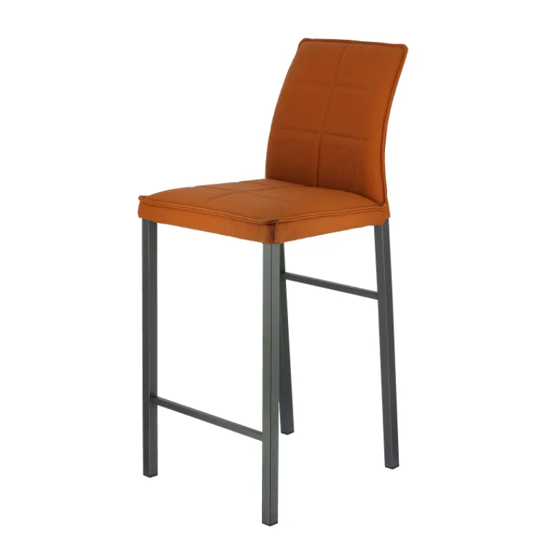 Europea Atlanta Tabouret snack italien en synthétique avec pieds en métal> Tabouret Snack (assise +/- 65 Cm)|Tabouret De Bar (assise +/- 80 Cm)