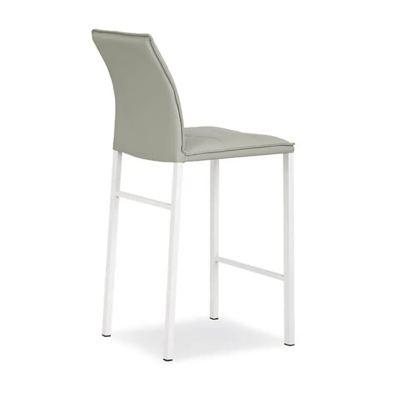 Europea Atlanta Tabouret snack italien en synthétique avec pieds en métal> Tabouret Snack (assise +/- 65 Cm)|Tabouret De Bar (assise +/- 80 Cm)