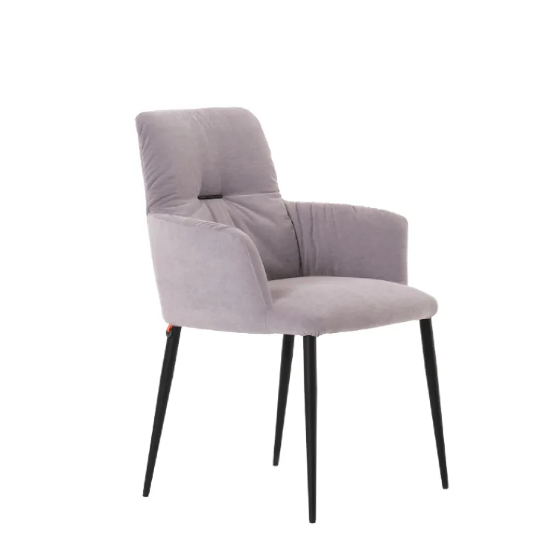 Mobitec Aura ® Chaise avec accoudoirs moderne tissu et pieds en métal> Chaise De Salle à Manger|Chaise Salon