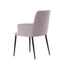 Mobitec Aura ® Chaise avec accoudoirs moderne tissu et pieds en métal><noscript><img width=