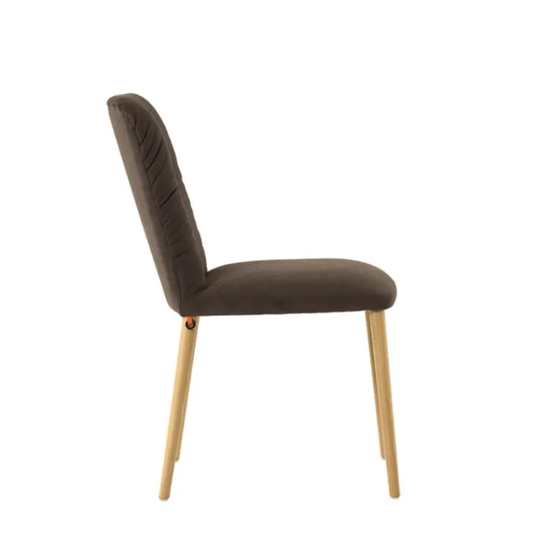 Mobitec Aura ® Chaise style cocooning en tissu et pieds bois> Chaise Salon|Chaise De Salle à Manger
