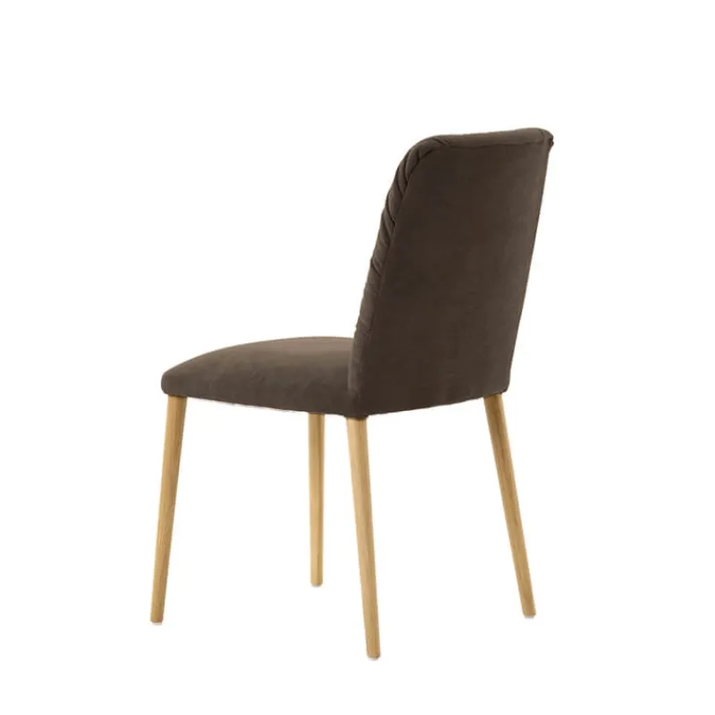 Mobitec Aura ® Chaise style cocooning en tissu et pieds bois> Chaise Salon|Chaise De Salle à Manger