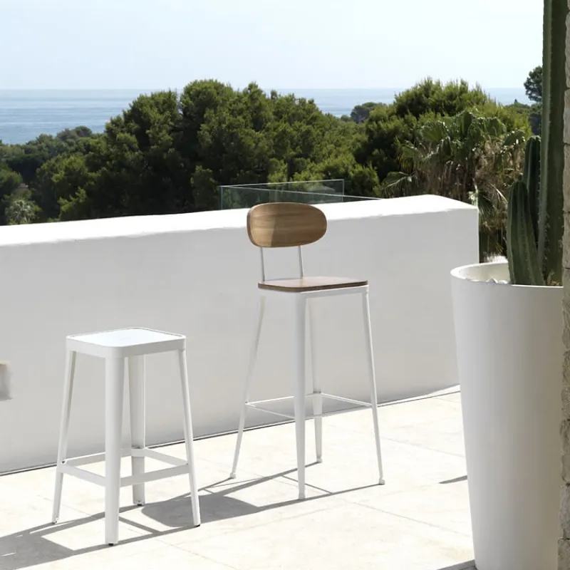Jayso Austin Tabouret îlot central en bois et métal> Tabouret Snack (assise +/- 65 Cm)|Tabouret De Bar (assise +/- 80 Cm)