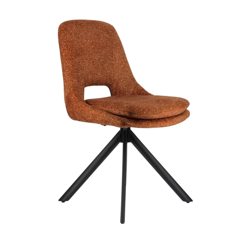 AzaléeChaise moderne en tissu rembourrée pieds en métal> Chaise De Salle à Manger|Chaise Salon