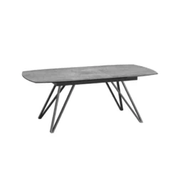 Akante BabyloneTable en céramique extensible avec pieds design en métal noir><noscript><img width=