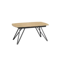 Akante BabyloneTable en céramique extensible avec pieds design en métal noir><noscript><img width=