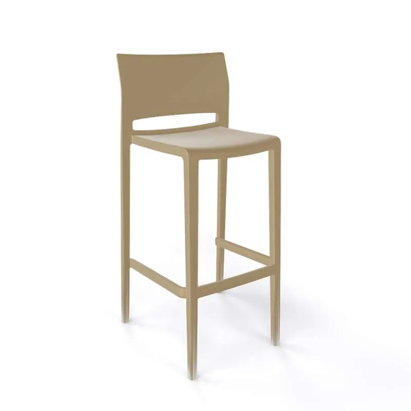 Bakhita Tabouret de bar moderne empilable> Tabouret De Bar (assise +/- 80 Cm)