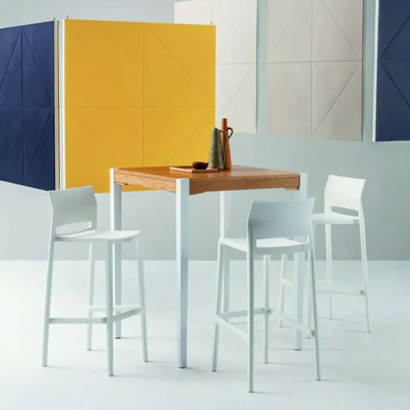 Bakhita Tabouret snack moderne empilable> Tabouret Snack (assise +/- 65 Cm)|Tabouret De Bar (assise +/- 80 Cm)
