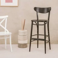 Ton Banana ® Tabouret de bar bistrot en bois> Tabouret De Bar (assise +/- 80 Cm)