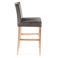 Sessio BarCarpe Tabouret de bar en tissu et bois><noscript><img width=