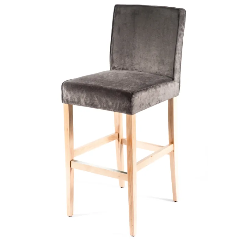 Sessio BarCarpe Tabouret de bar en tissu et bois> Tabouret De Bar (assise +/- 80 Cm)