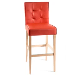 Sessio BarCarpe 2 Tabouret de bar matelassé en synthétique et bois> Tabouret De Bar (assise +/- 80 Cm)