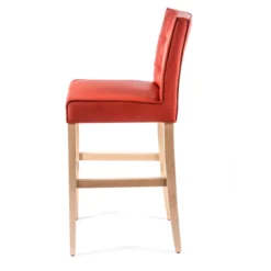 Sessio BarCarpe 2 Tabouret de bar matelassé en synthétique et bois><noscript><img width=