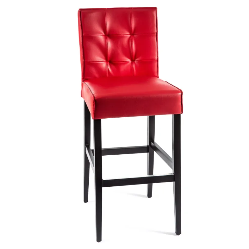 Sessio BarCarpe 2 Tabouret de bar matelassé en synthétique et bois> Tabouret De Bar (assise +/- 80 Cm)