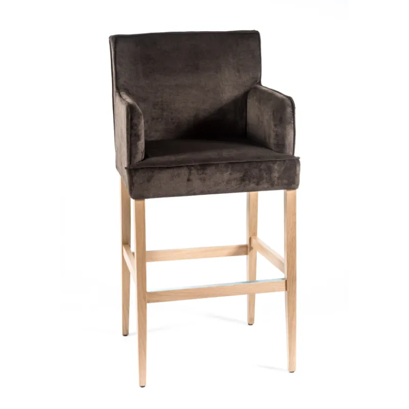 Sessio BarDiem Tabouret bar contemporain en tissu et bois> Tabouret De Bar (assise +/- 80 Cm)