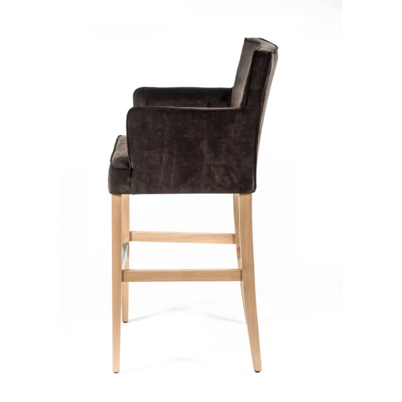 Sessio BarDiem Tabouret bar contemporain en tissu et bois> Tabouret De Bar (assise +/- 80 Cm)