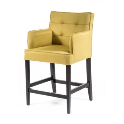Sessio BarDiem 2 Tabouret snack en tissu matelassé avec accoudoirs><noscript><img width=