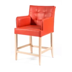 Sessio BarDiem 2 Tabouret snack matelassé avec accoudoirs> Tabouret Snack (assise +/- 65 Cm)|Tabouret De Bar (assise +/- 80 Cm)
