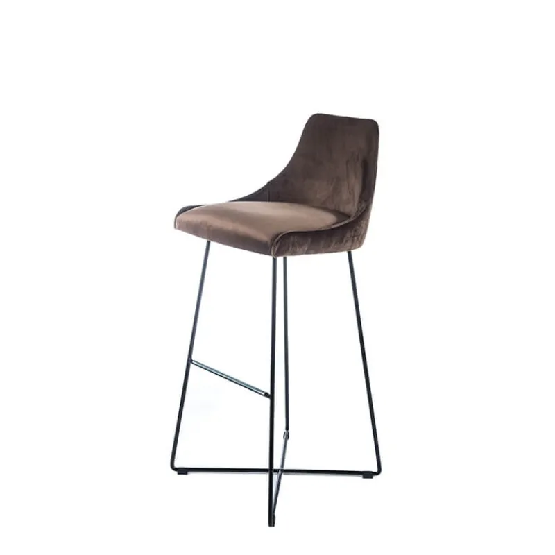 Sessio BarLars line Tabouret de bar en métal et tissu> Tabouret De Bar (assise +/- 80 Cm)