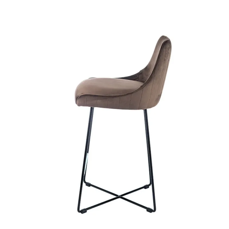 Sessio BarLars line Tabouret snack moderne en métal et tissu> Tabouret Snack (assise +/- 65 Cm)