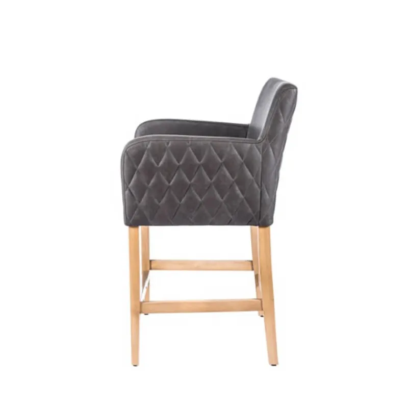 Sessio BarMoritz diamant Tabouret snack avec accoudoirs matelassé sur le dossier> Tabouret Snack (assise +/- 65 Cm)|Tabouret De Bar (assise +/- 80 Cm)