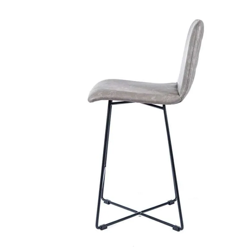 Sessio BarPandora diamant Tabouret snack design rembourré avec pieds filaires en métal noir> Tabouret Snack (assise +/- 65 Cm)|Tabouret De Bar (assise +/- 80 Cm)
