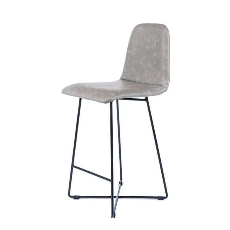 Sessio BarPandora diamant Tabouret snack design rembourré avec pieds filaires en métal noir> Tabouret Snack (assise +/- 65 Cm)|Tabouret De Bar (assise +/- 80 Cm)