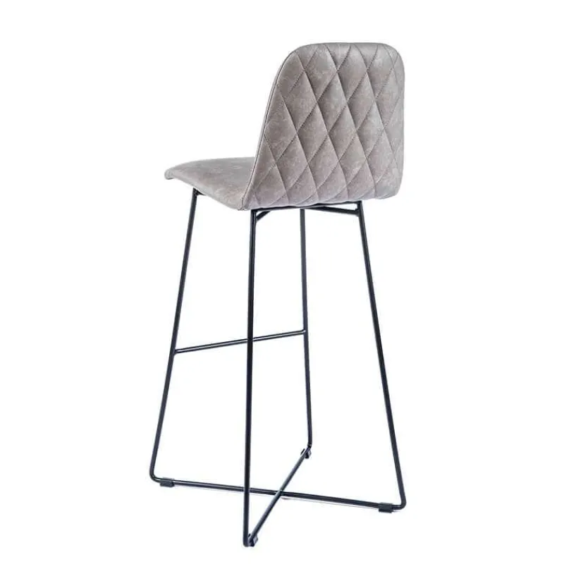 Sessio BarPandora diamant Tabouret de bar design scandinave avec pieds filaires noirs> Tabouret De Bar (assise +/- 80 Cm)