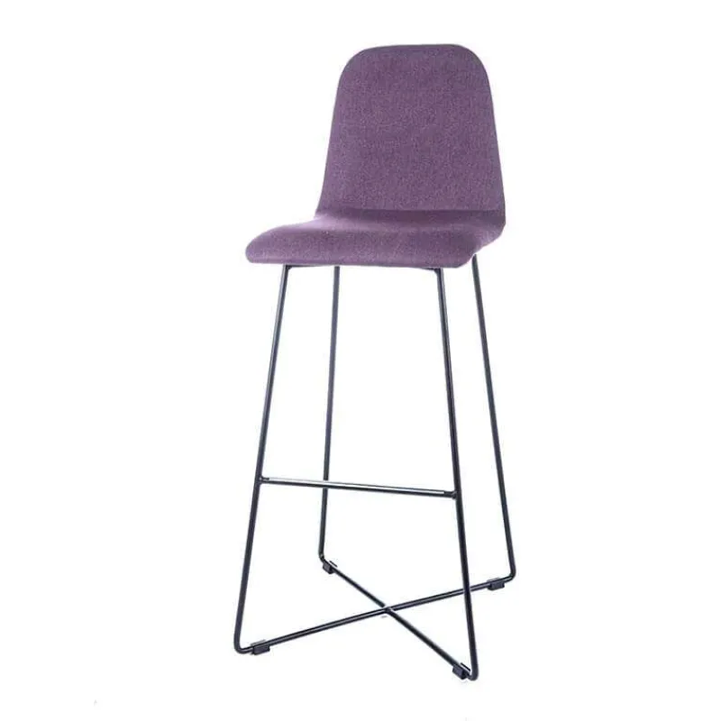 Sessio BarPandora Tabouret de bar design en tissu avec pieds filaires en métal> Tabouret De Bar (assise +/- 80 Cm)