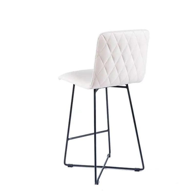 Sessio BarPlaza diamant Tabouret snack style scandinave avec pieds design en métal> Tabouret Snack (assise +/- 65 Cm)|Tabouret De Bar (assise +/- 80 Cm)