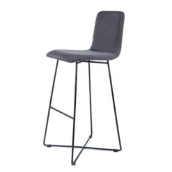 Sessio BarPlaza Tabouret de bar scandinave en tissu avec pieds filaires en métal> Tabouret De Bar (assise +/- 80 Cm)