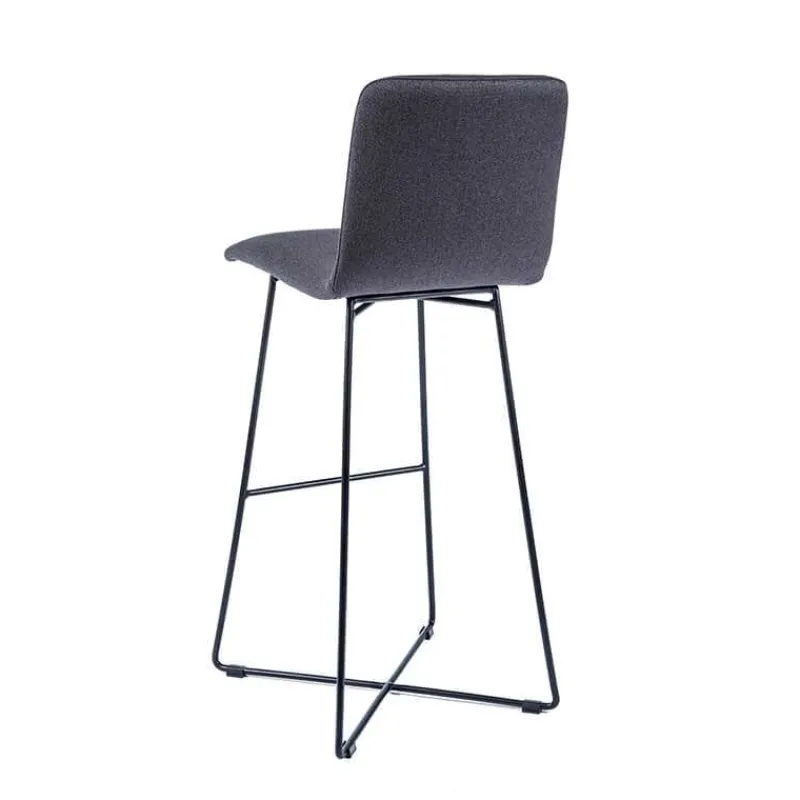 Sessio BarPlaza Tabouret de bar scandinave en tissu avec pieds filaires en métal> Tabouret De Bar (assise +/- 80 Cm)